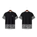 Rare Rabbit Premium Paisley Drop Shoulder T-Shirt - HD Print